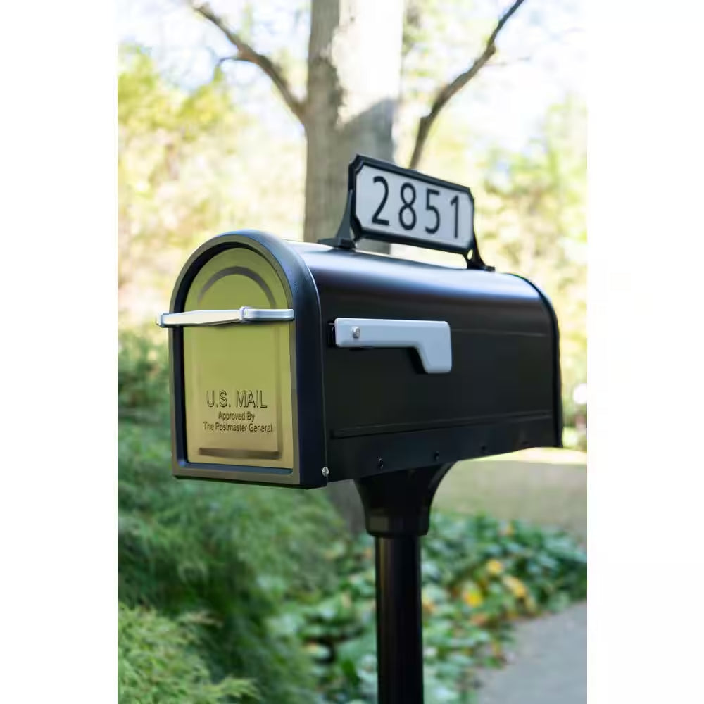 Manhattan Address Plaque Black
