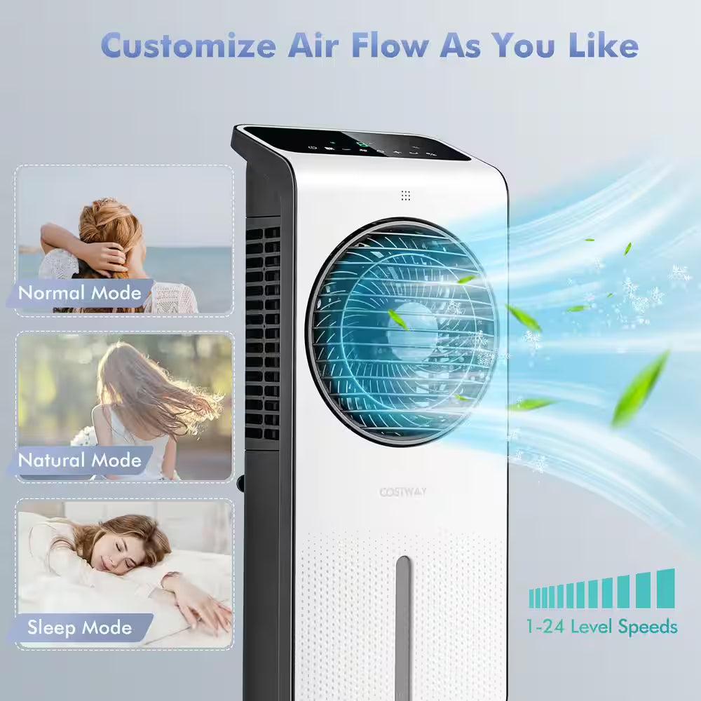 423.5 CFM Evaporative Air Cooler 3-In-1 Portable Swamp Cooling Fan W/12H Timer Remote for 200 Sq.Tf.