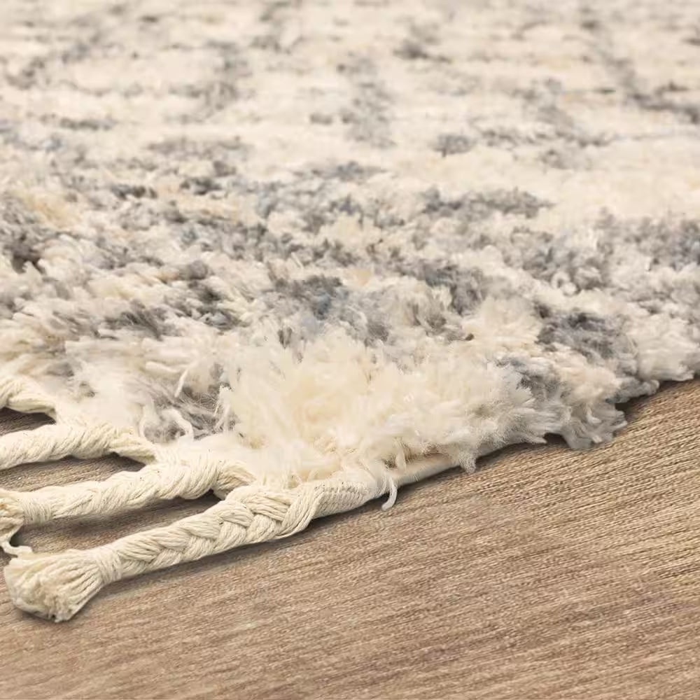 Caspian 6 Ft. X 9 Ft. Cream Moroccan Area Rug