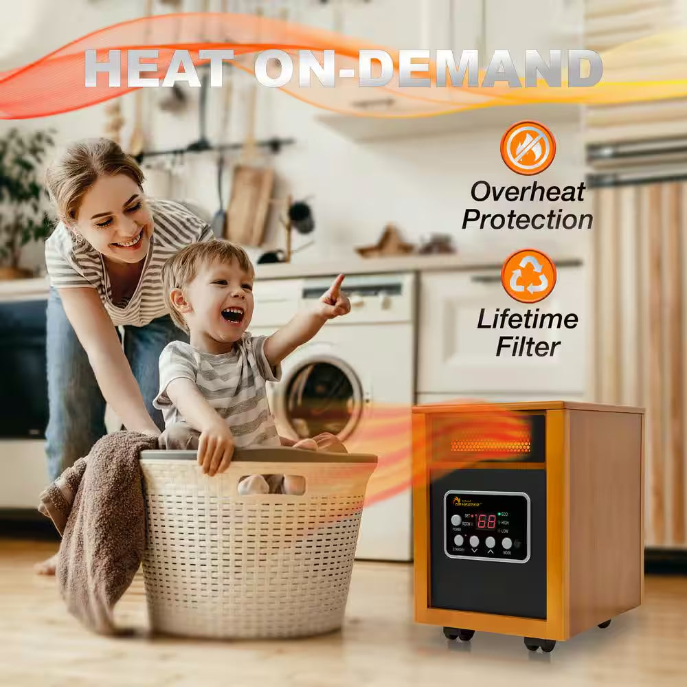 Original 1500-Watt Infrared Portable Space Heater with Dual Heating System