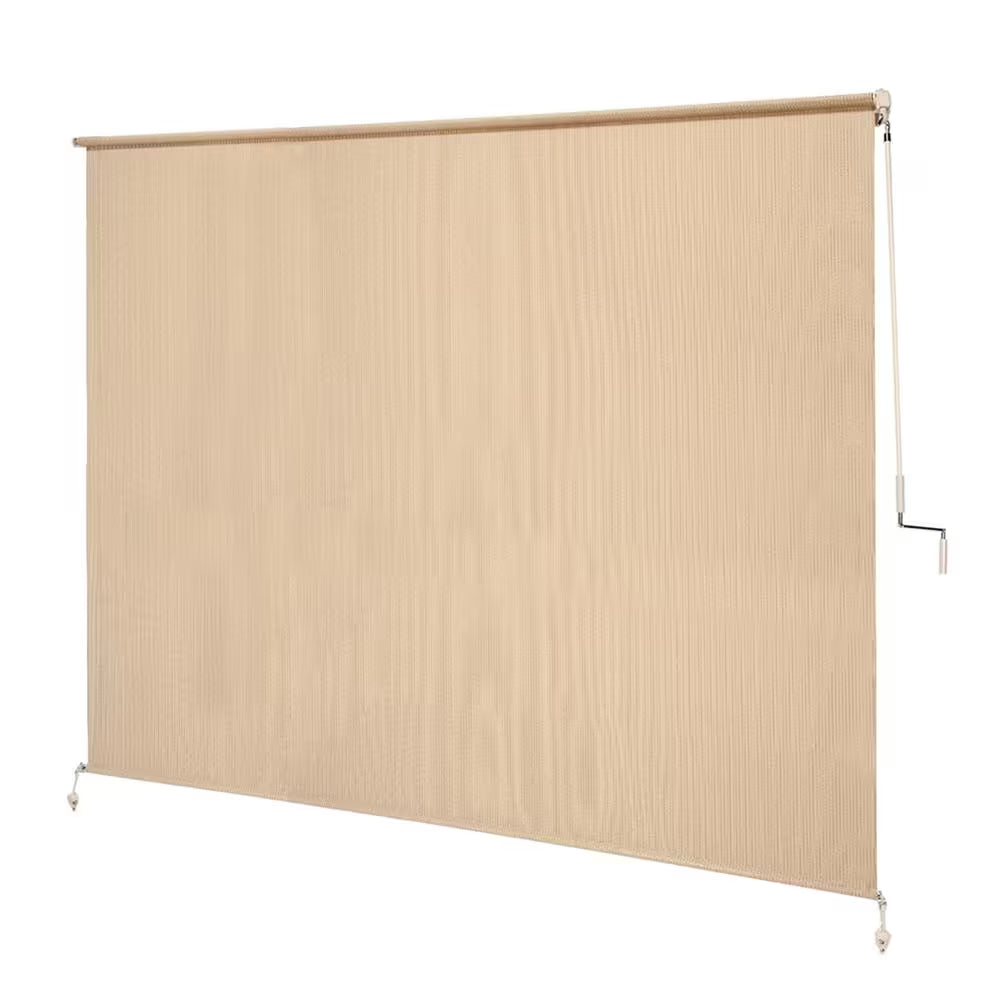 Southern Sunset Cordless UV Blocking Fade Resistant Fabric Exterior Roller Shade 96 In. W X 72 In. L