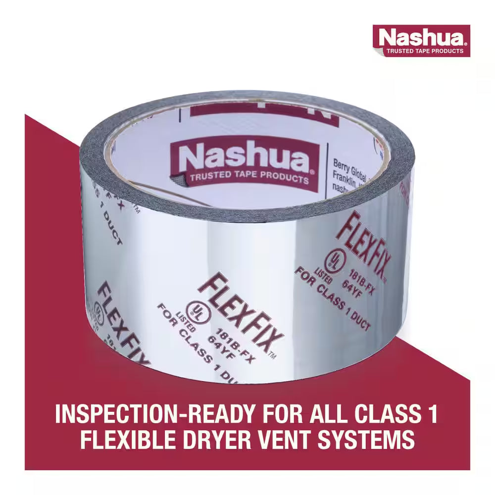 1.89 In. X 30 Yd. Dryer Vent Installation Air Duct Accessory Duct Tape