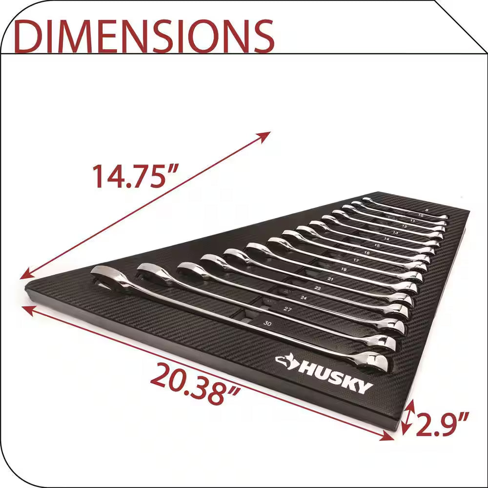 EVA Tray for 15-Piece Combination Metric Wrench Set