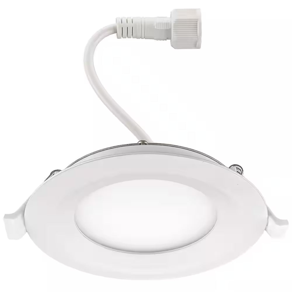 3 In. Canless Integrated LED Recessed Light Trim 550 Lumens Adjustable CCT Kitchen Bathroom Remodel Wet Rated Dimmable