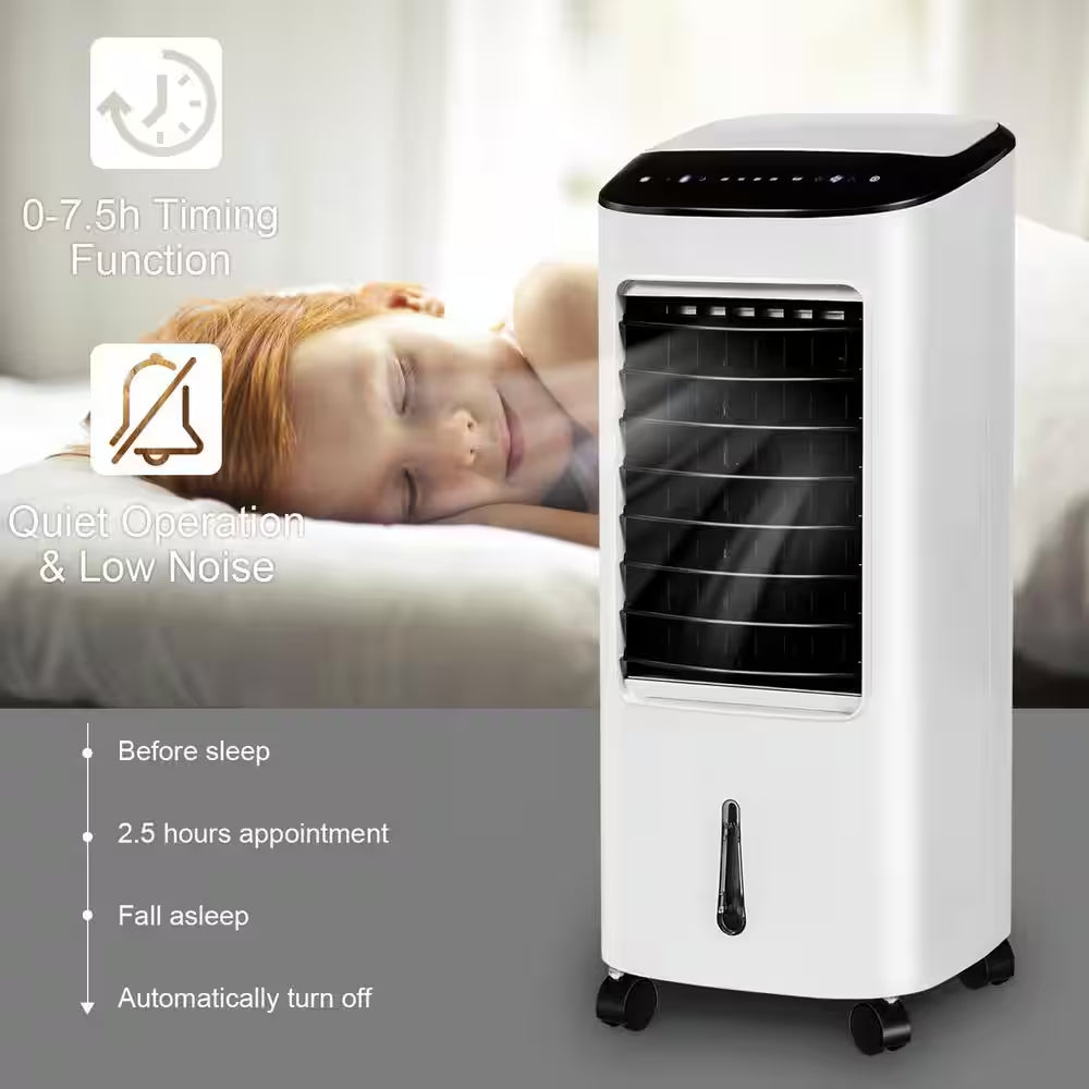 3-In-1 Evaporative Air Cooler Fan Portable Air Conditioner W/ Remote Control 7.5-Hour Timer Home Office
