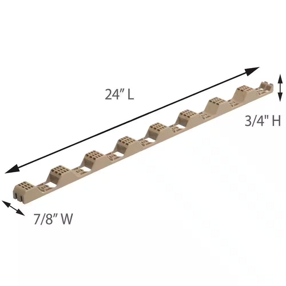 24 In. Horizontal Plastic Roof Closure Strips (6-Pack)