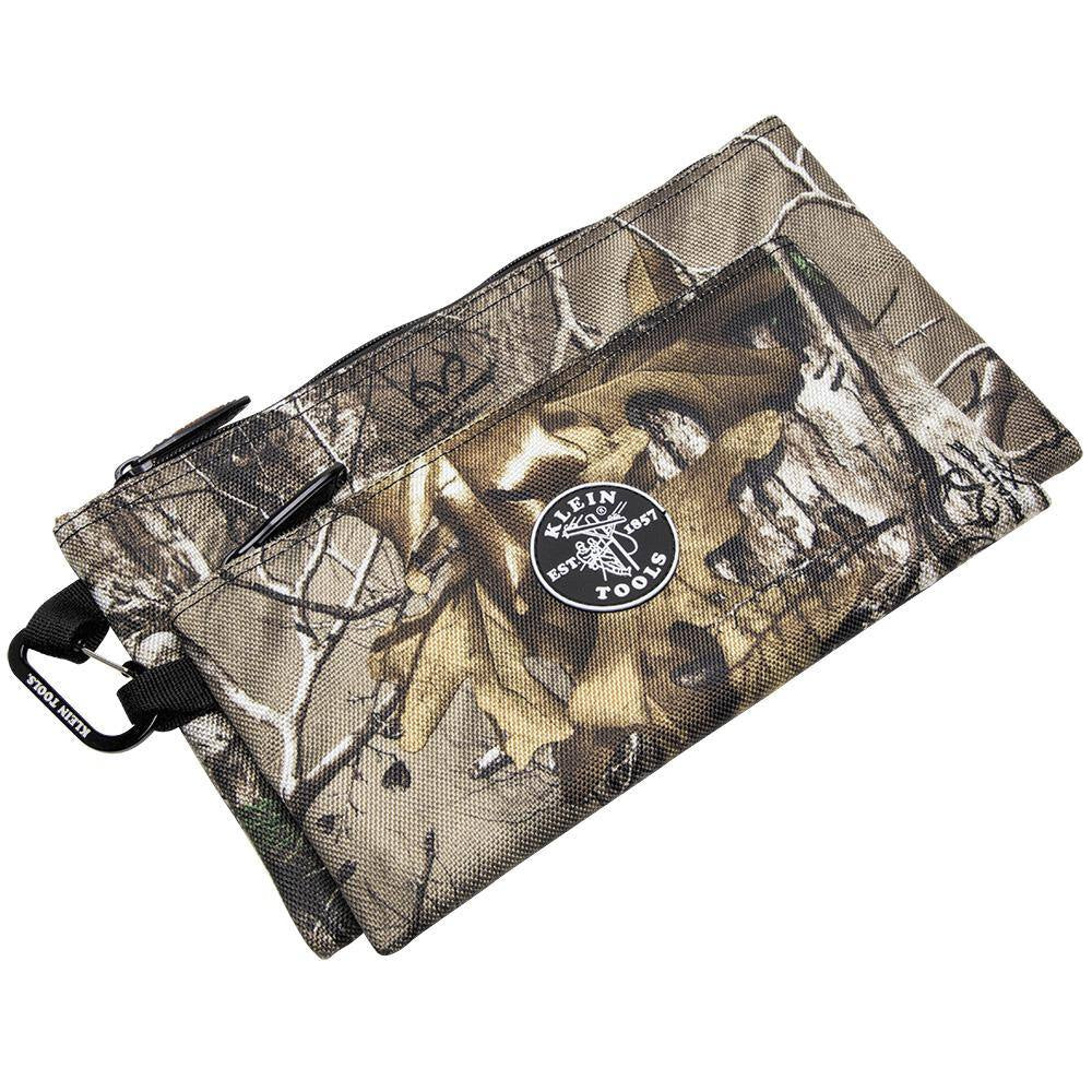 10 In. Camo Zipper Tool Bag, 2-Pack