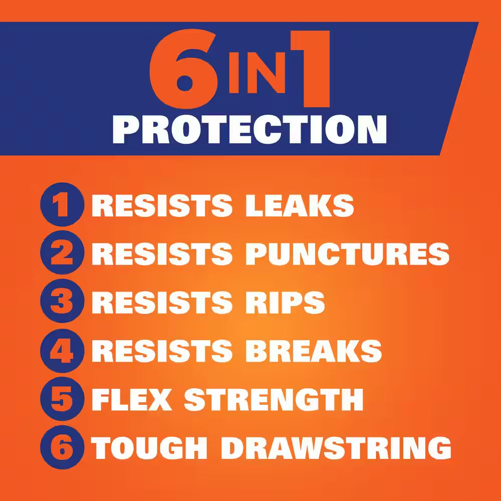 Ultra Strong Draw String 33 Gal. Trash Bags (50-Count)