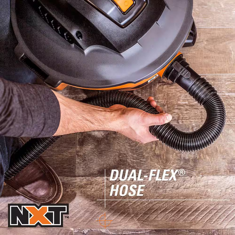 6 Gal. 3.5 Peak HP NXT Shop Vacuum Wet Dry Vac with General Debris Filter, Locking Hose and Attachments HD06001