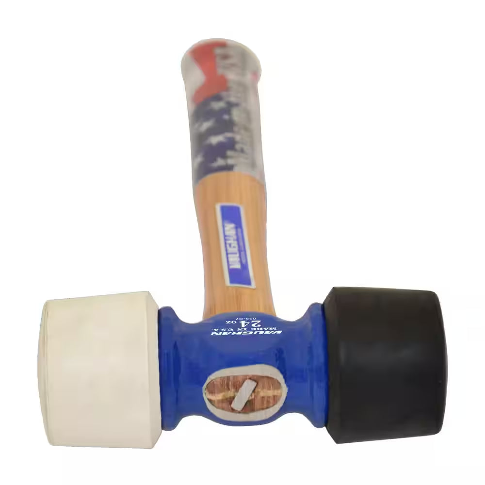 24 Oz. Rubber Mallet with 14 In. Hardwood Handle