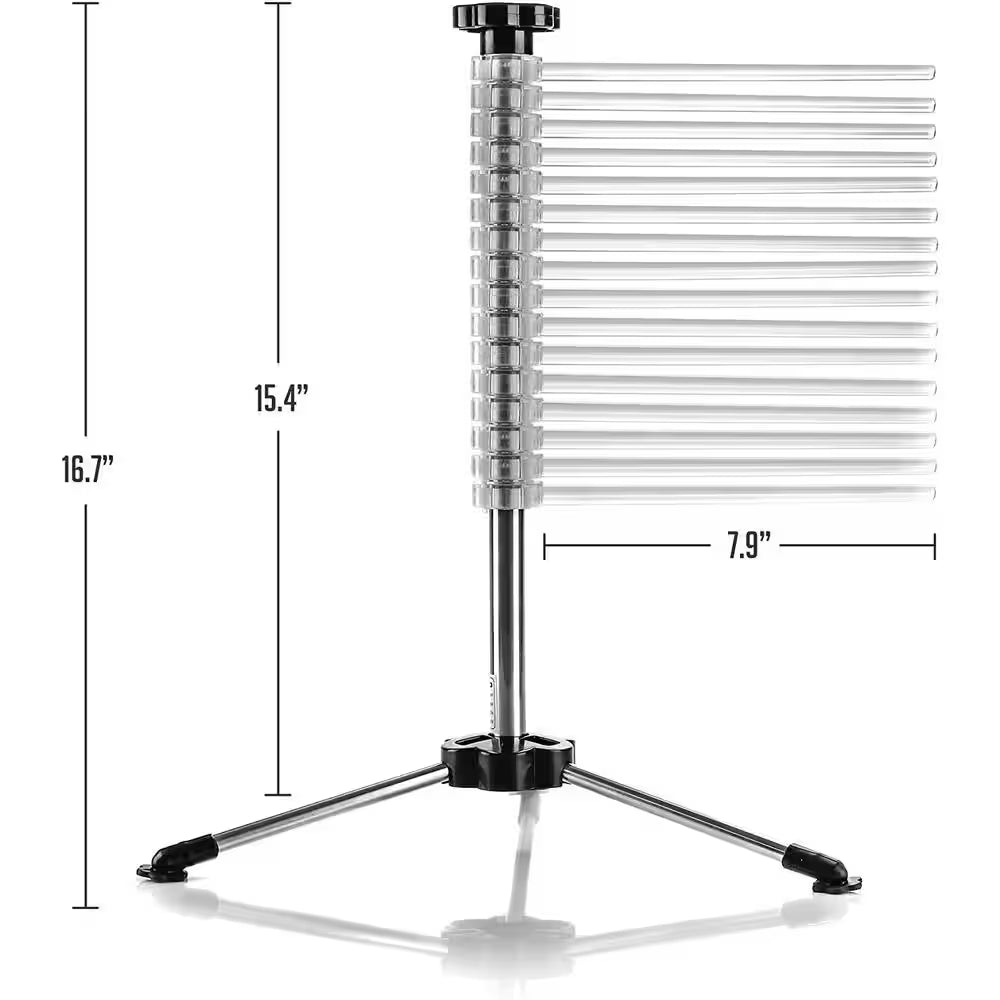 Bpa-Free Acrylic Spiral Drying Rack Wand, Pasta Maker Accessories, 3-Legged Sturdy Base (ACPPA900C)