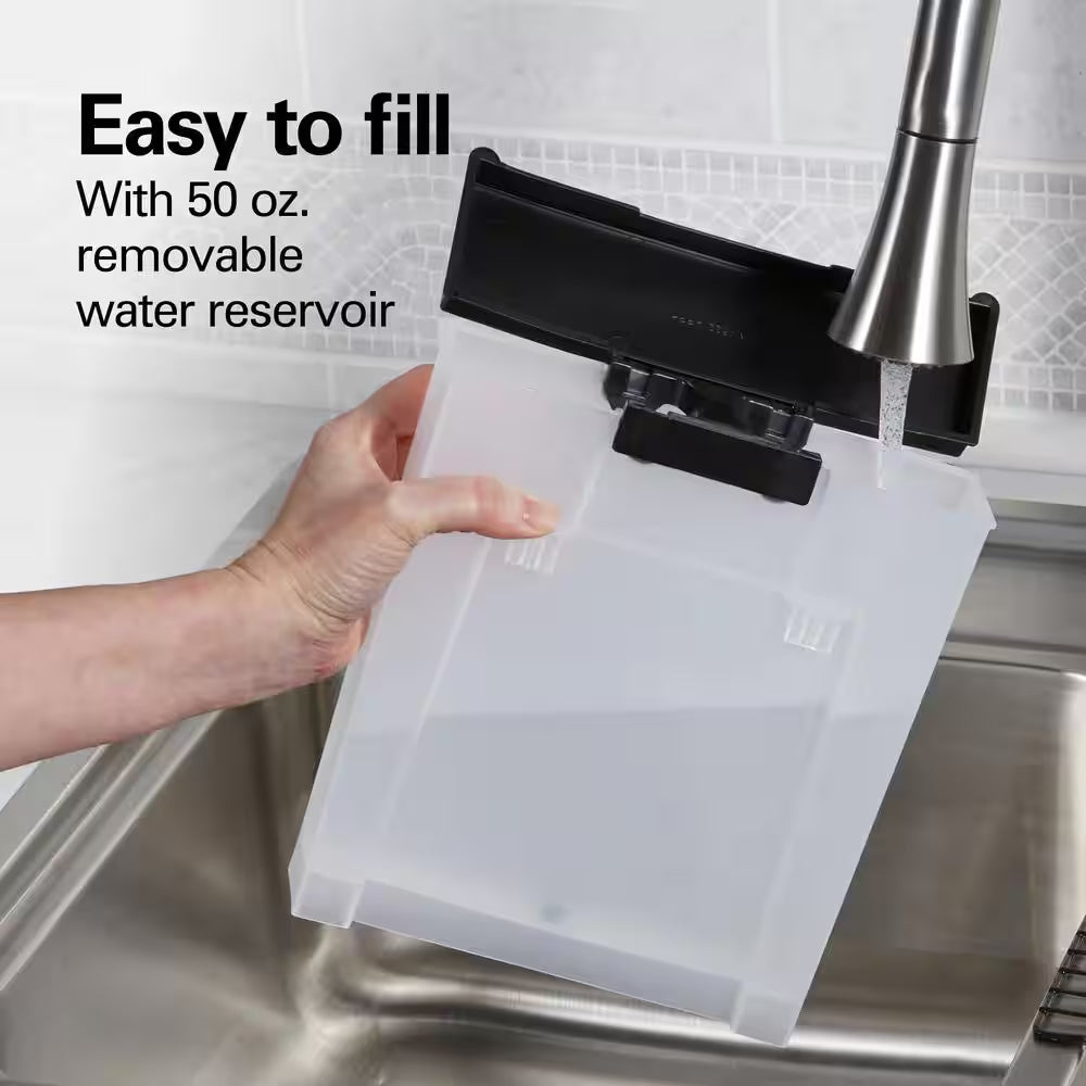 2-Cup Black Espresso Maker with 15-Bar Pump