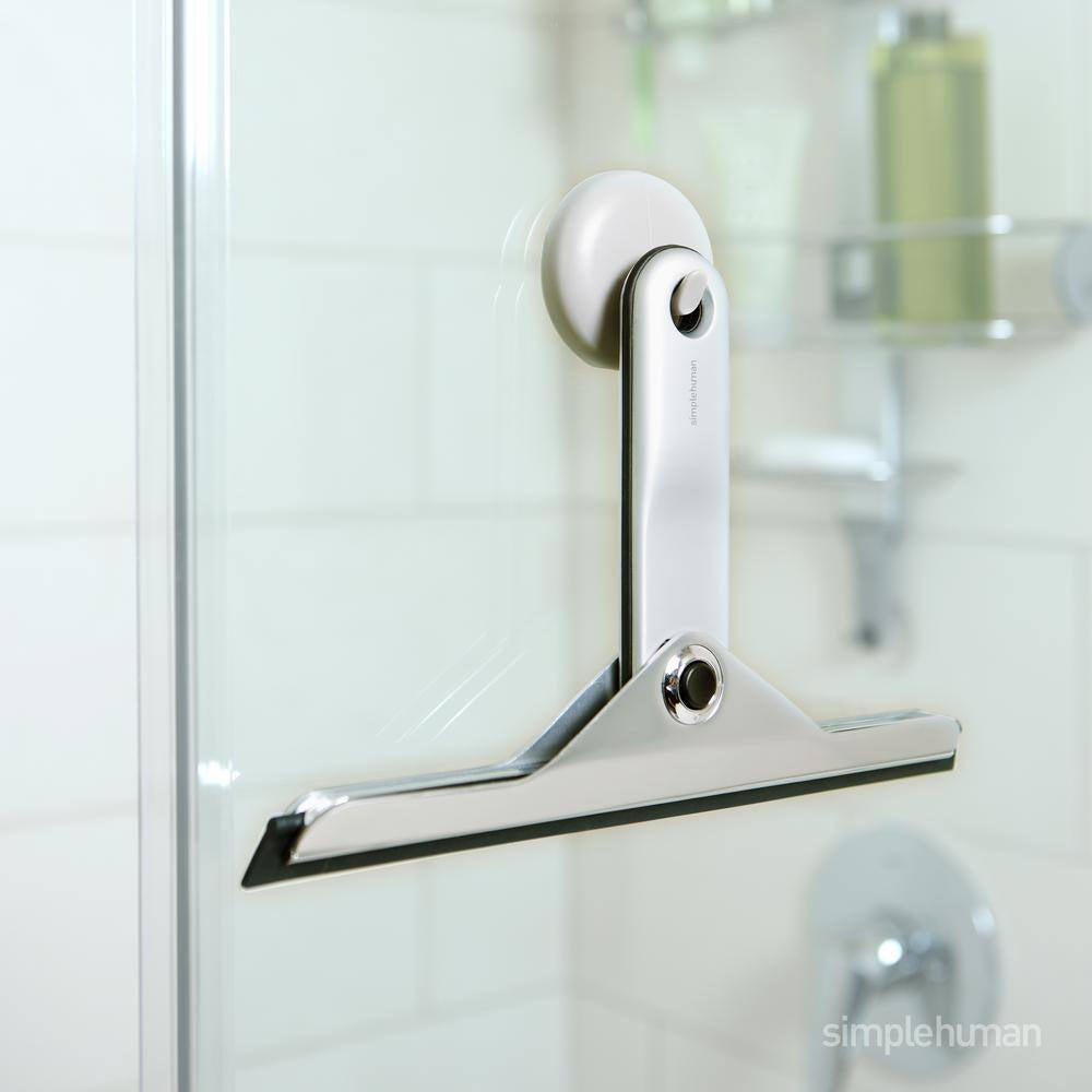 Foldaway Bathroom Shower Squeegee, Stainless Steel