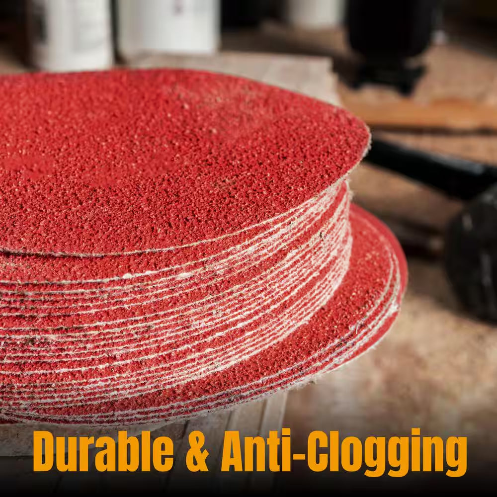 8 In. 120 Grit PSA Aluminum Oxide Sanding Disc/Self Stick (10-Pack)