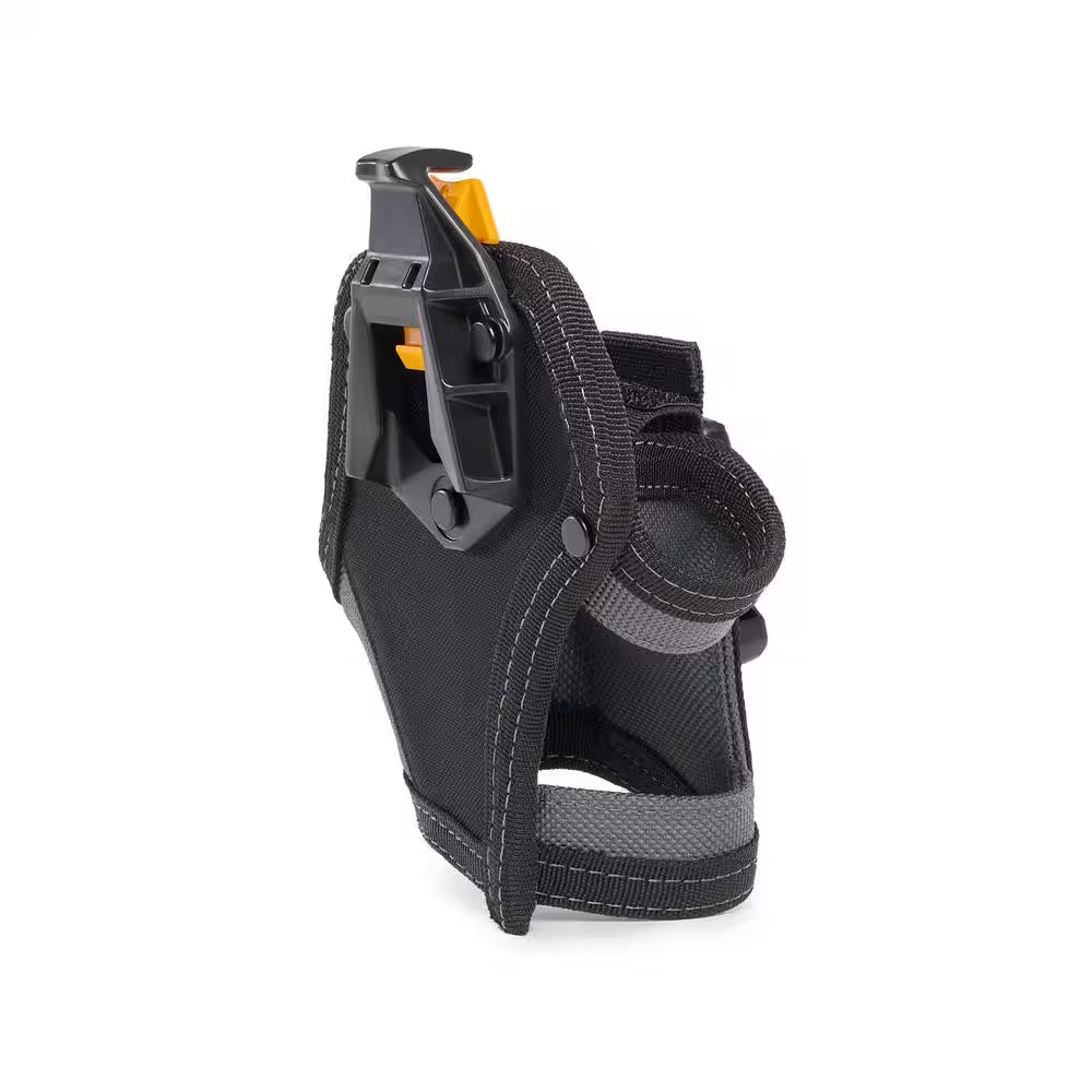 Compact Drill Holster in Black with Cliptech Hub, Drill-Bit Pockets and Robust Rivet-Reinforced Construction