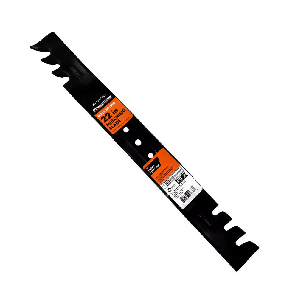 Commercial Mulching Blade for 22 In. Cut Toro Recycler Mowers, Replaces OEM #'S 108-9764-03 and 131-4547-03