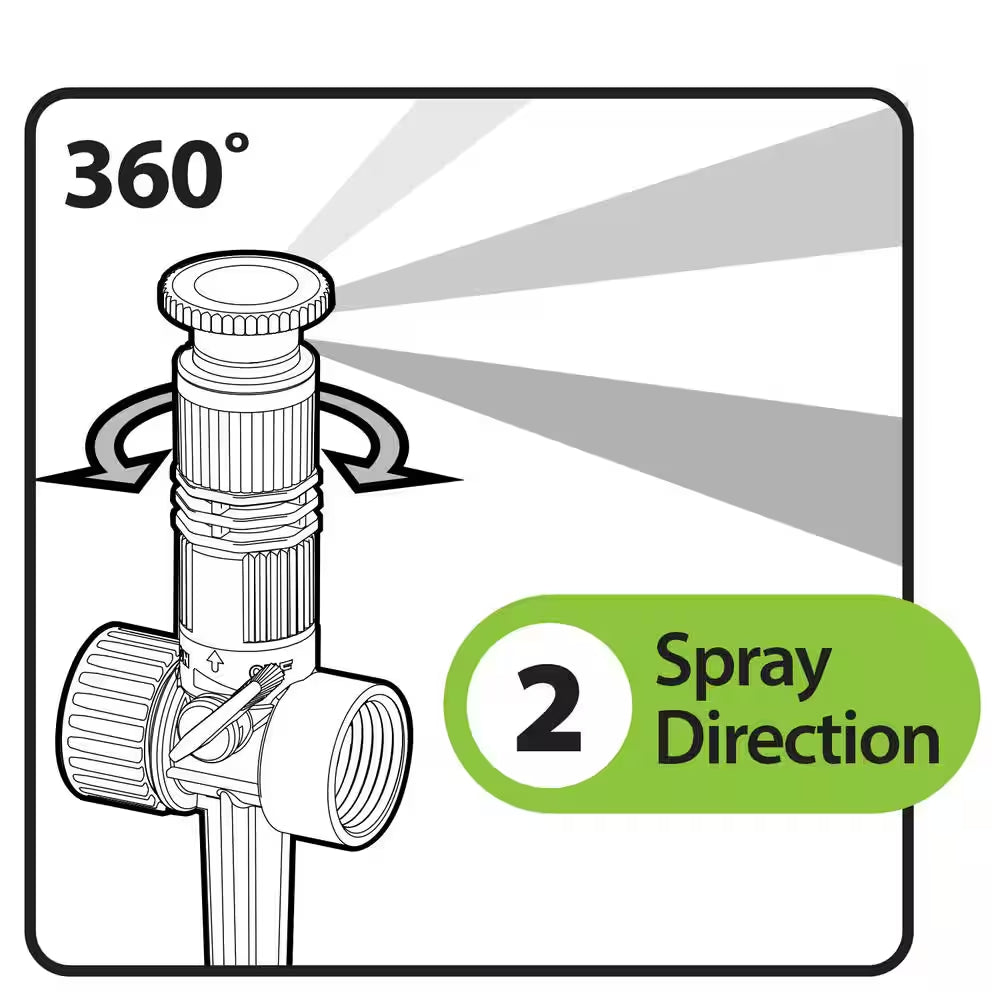 Multi Adjustable Spike Sprinkler (5-Pack)