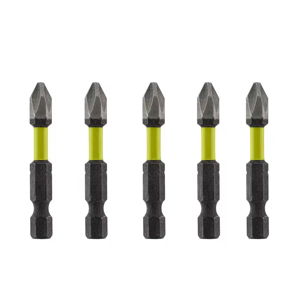 2 In. Diamond Grit Impact Drive Bits (5-Piece)