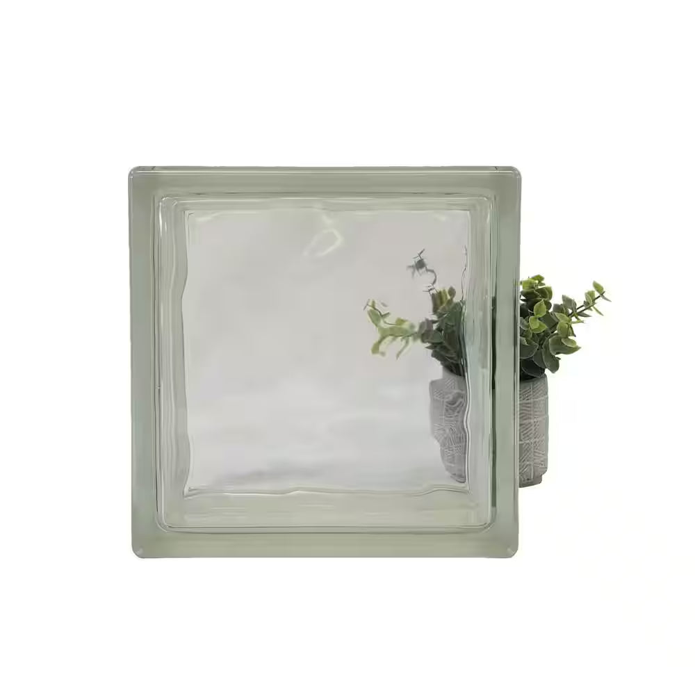 Nubio 4 In. Thick Series 12 In. X 12 In. X 4 In. (3-Pack) Wave Pattern Glass Block (Actual 11.75 X 11.75 X 3.88 In.)