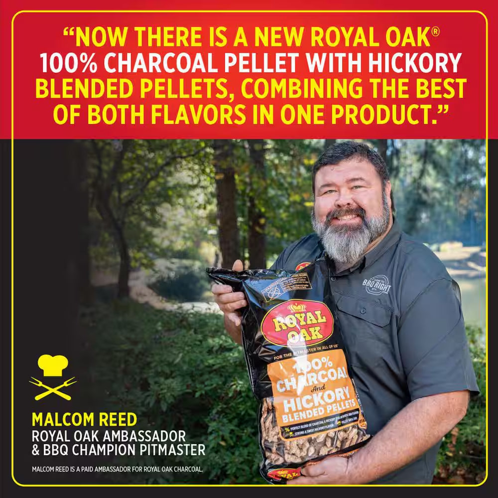 20 Lb. 100% Charcoal and Hickory Blended Pellets