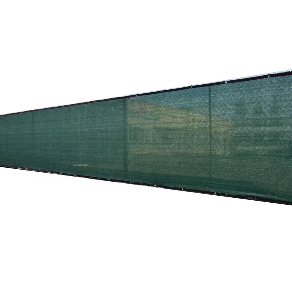 68 In. X 50 Ft. Green Privacy Fence Screen Plastic Netting Mesh Fabric Cover with Reinforced Grommets for Garden Fence