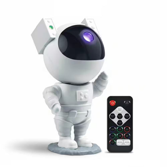 9.25 In. Sound React Multi-Color Integrated T10 1W LED Astronaut Galaxy Night Light