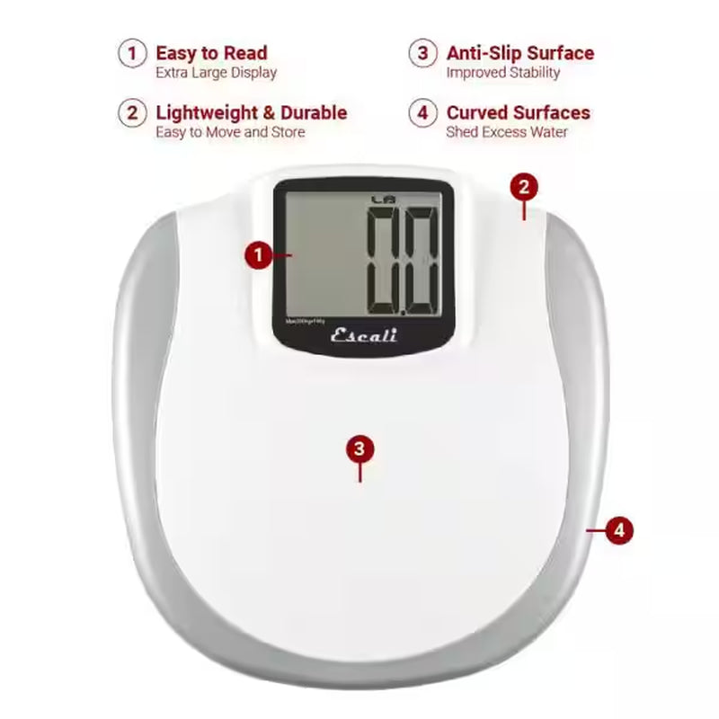 Digital Extra Large Display Bathroom Scale