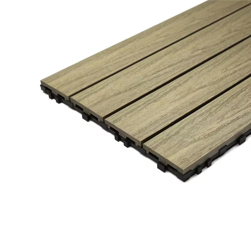 Ultrashield Naturale 1 Ft. X 3 Ft. Quick Deck Outdoor Composite Deck Tile in Roman Antique (15 Sq. Ft. per Box)