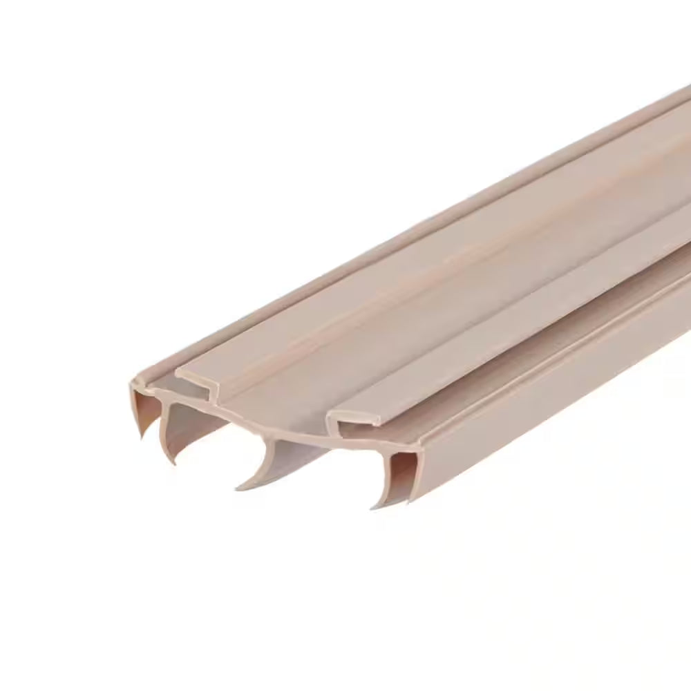 1/2 In. W X 36 In. L X 1.75 In. H Beige Vinyl Weather-Strip Concealed Pease Channel Fit under Door Bottom Seals