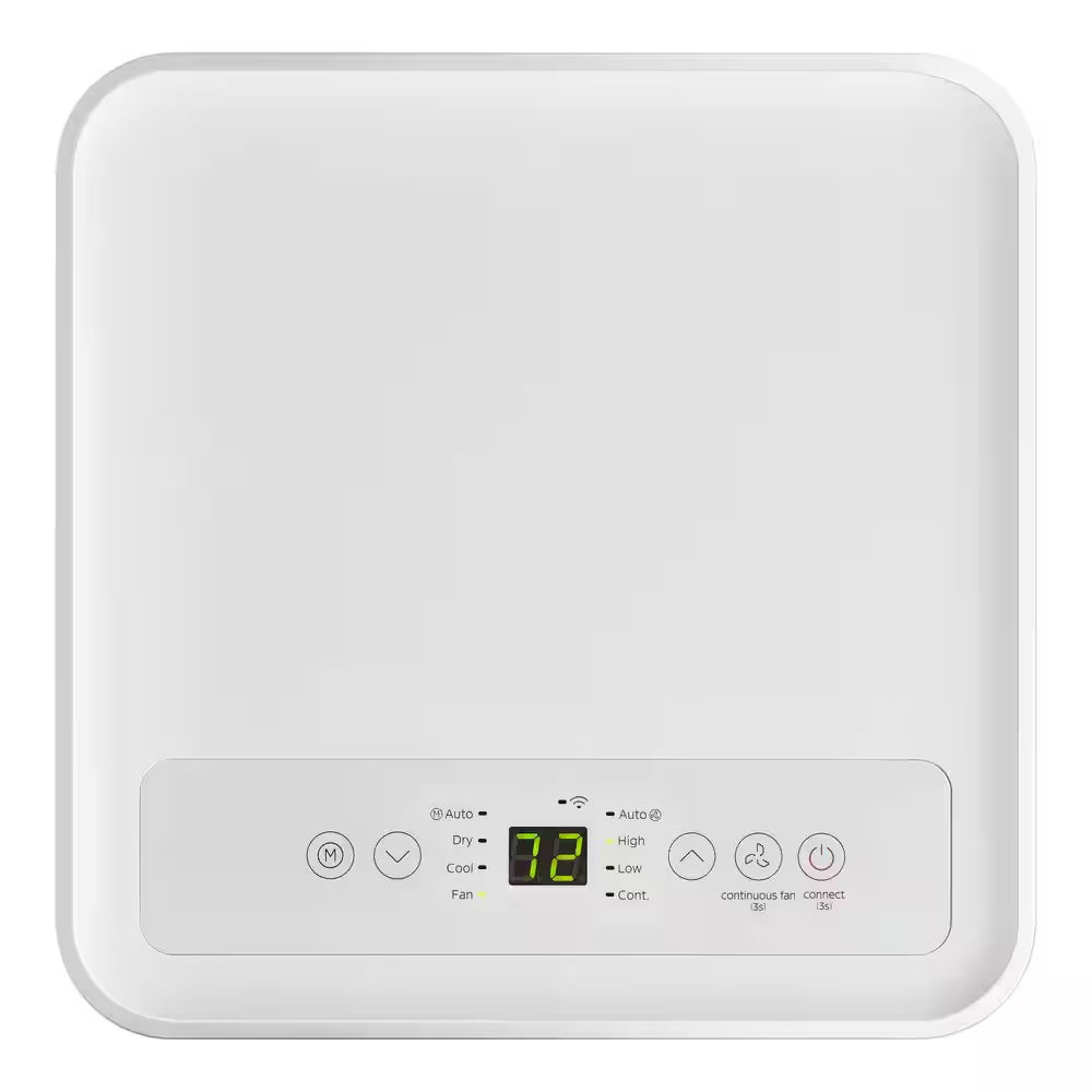 6,000 (DOE) BTU 115-Volt Portable Air Conditioner Cools 250 Sq. Ft. with Remote in White, Powered by Hubspace