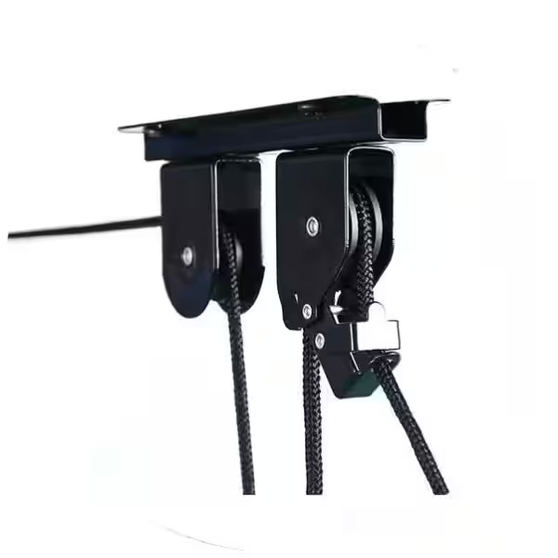 Black 2-Bike Ceiling Mount Garage Bike Rack