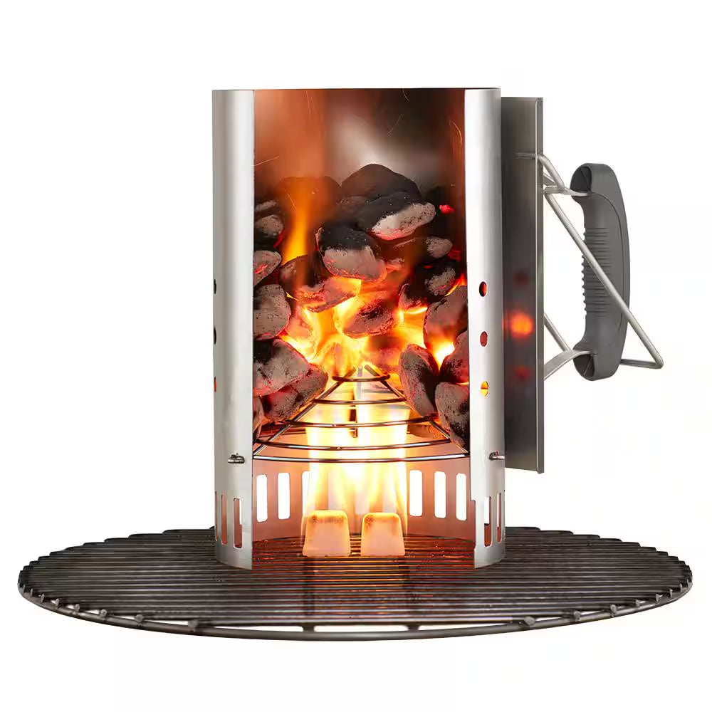 12.7 Inch Rapidfire Chimney Charcoal Starter for Use with Charcoal Grills