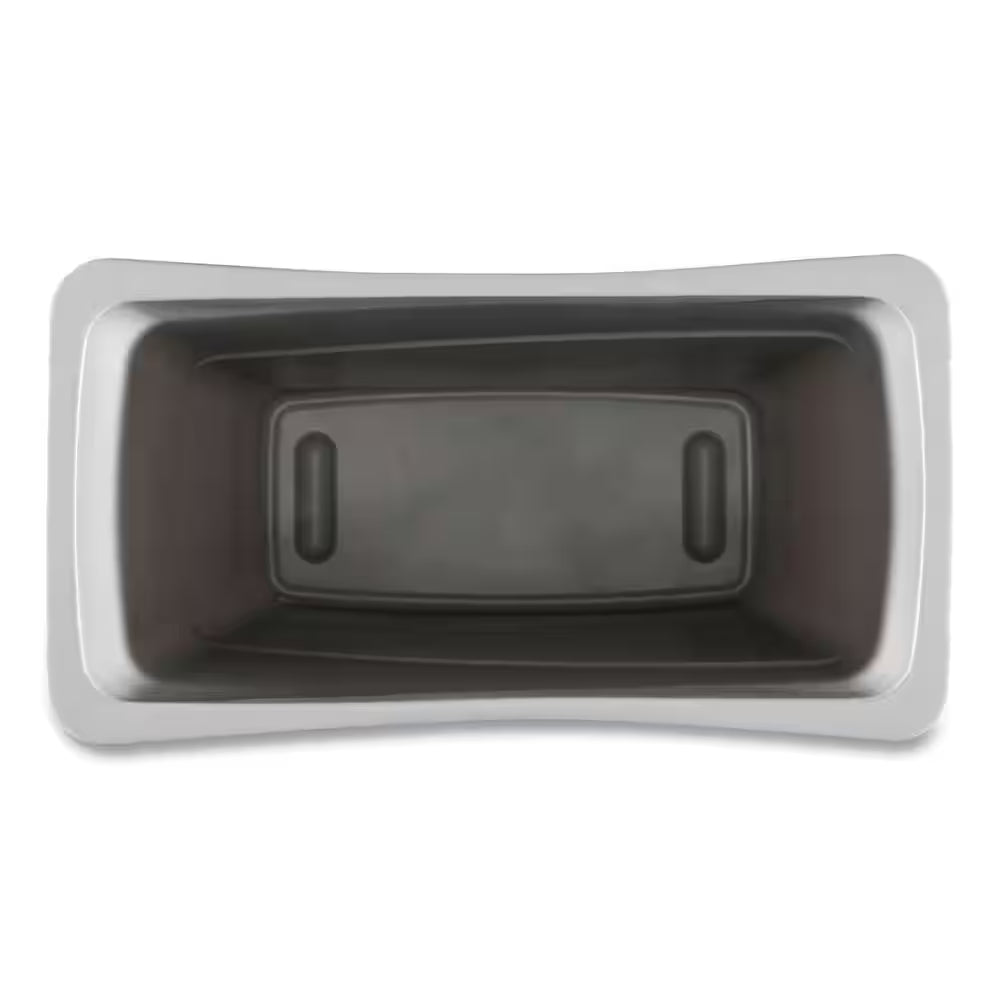 Slim Waste Container, 23 Gal., Gray, Plastic