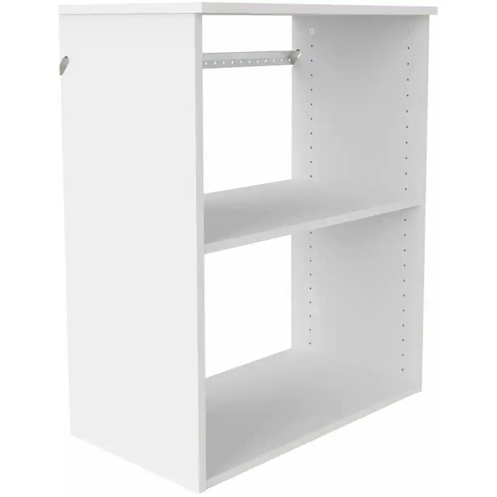 Style+ 14.59 In. D X 25.12 In. W X 31.28 In. H White Laundry Room Floating Cabinet Kit with Modern Doors
