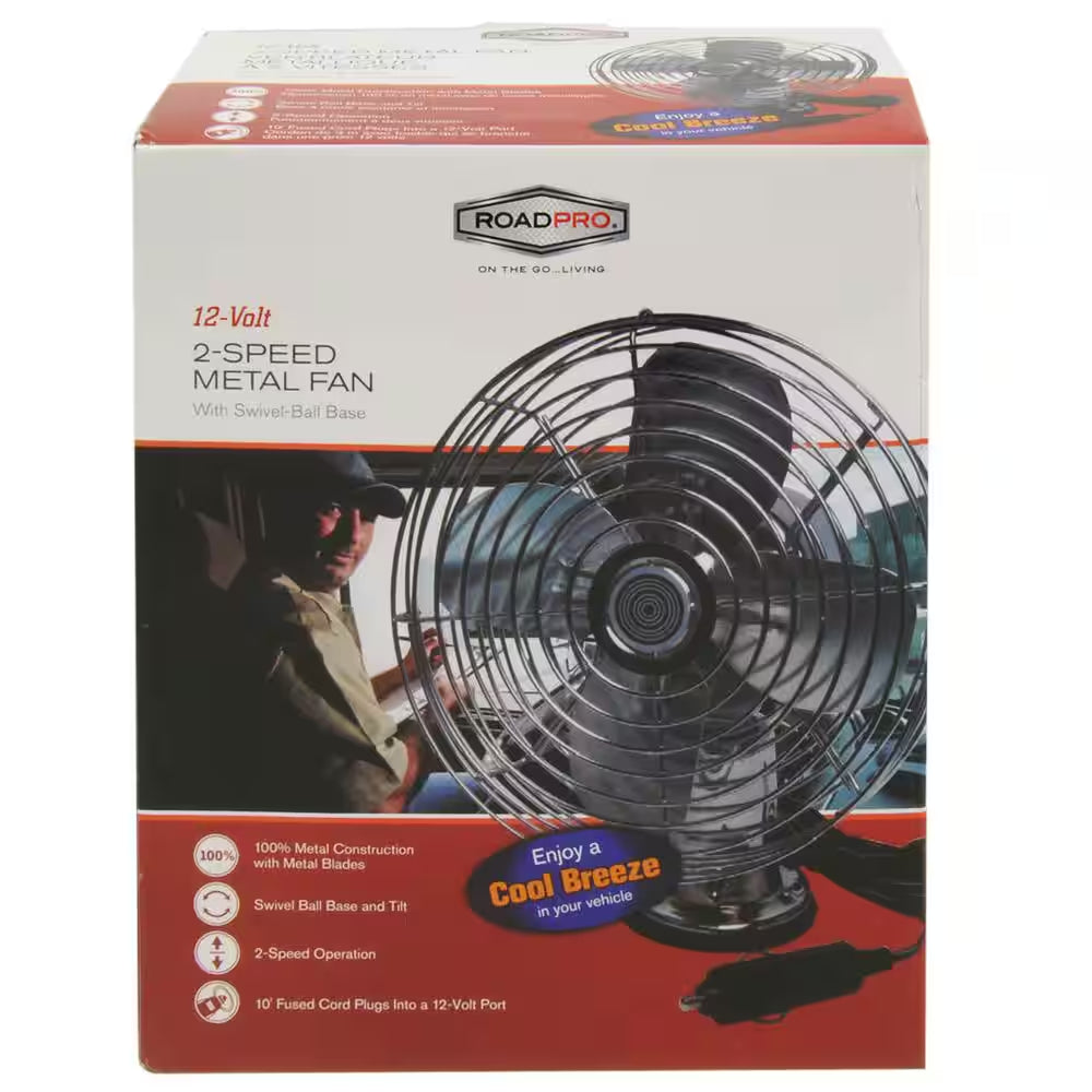 12-Volt Heavy-Duty Metal Fan