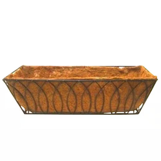 24 In. Devon Window/Deck Planter with Aquasav Coconut Liner Plastic