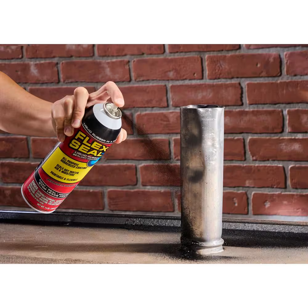 Flex Seal Black 14 Oz. Aerosol Liquid Rubber Sealant Coating Spray Paint