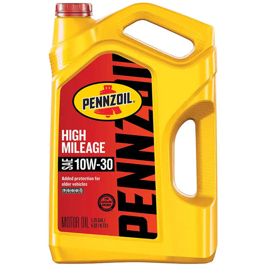 High Mileage SAE 10W-30 Synthetic Blend Motor Oil 5 Qt.
