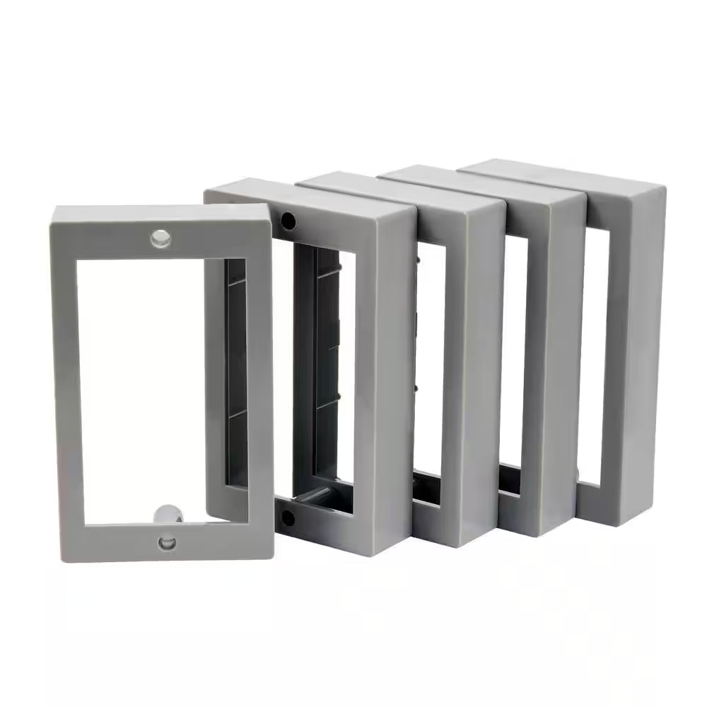 1-Gang 3/4 In. Electrical Receptacle Box Extension Ring 5-Pack