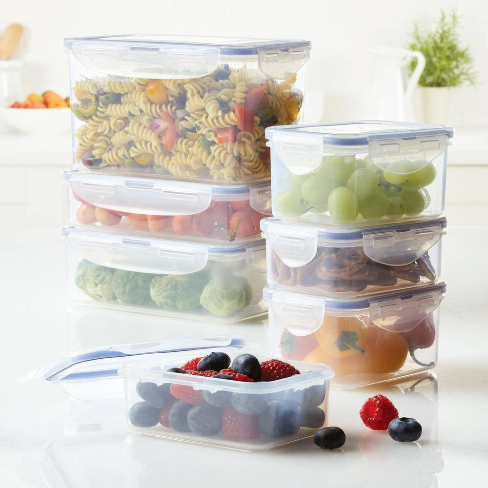 Easy Essentials 10-Piece Square Food Storage Container Set,