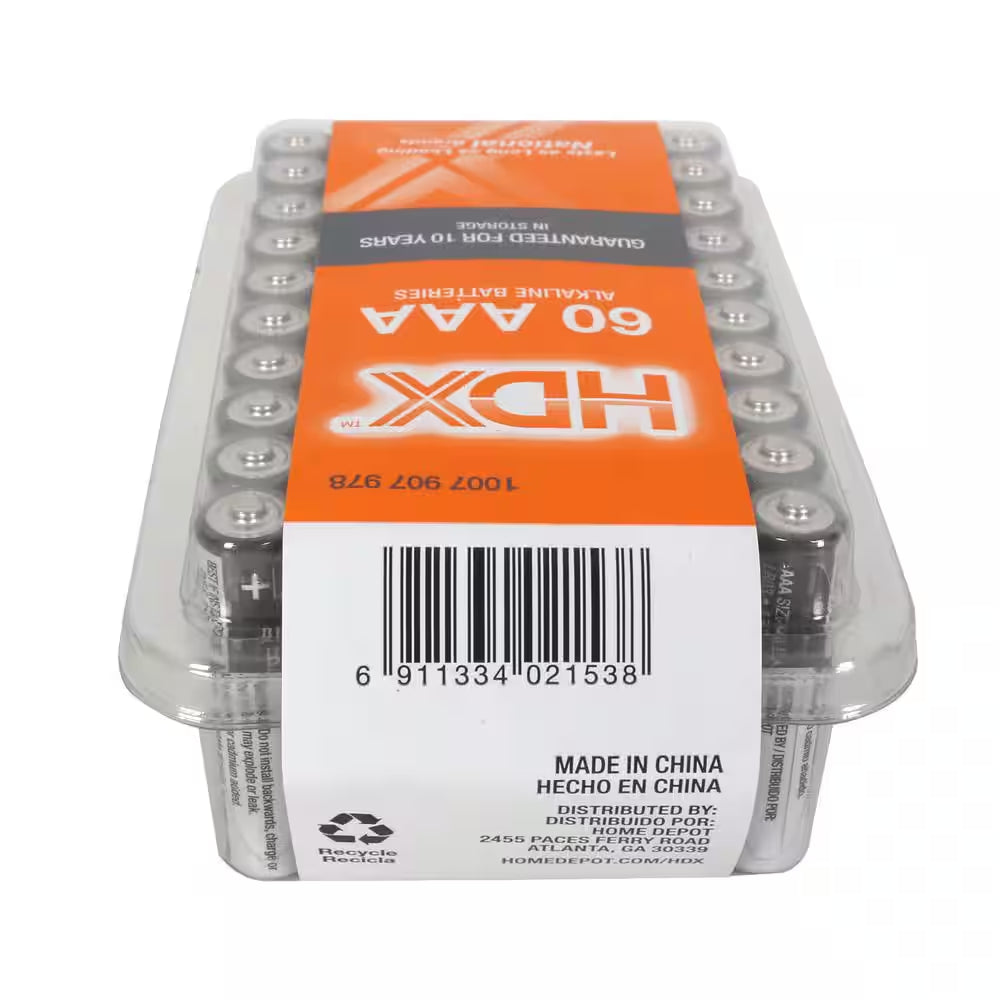 AAA Alkaline Battery (60-Pack)