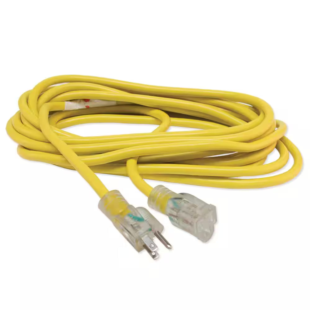 25 Ft. 12/3 Extension Cord with Indicator Light
