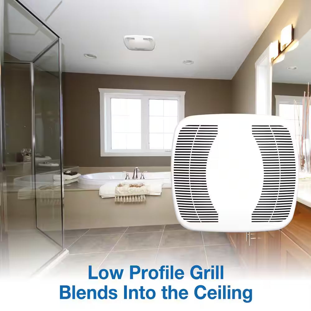 ENERGY STAR Certified Quiet Certified Snap-In Installation 70 CFM Bathroom Exhaust Fan