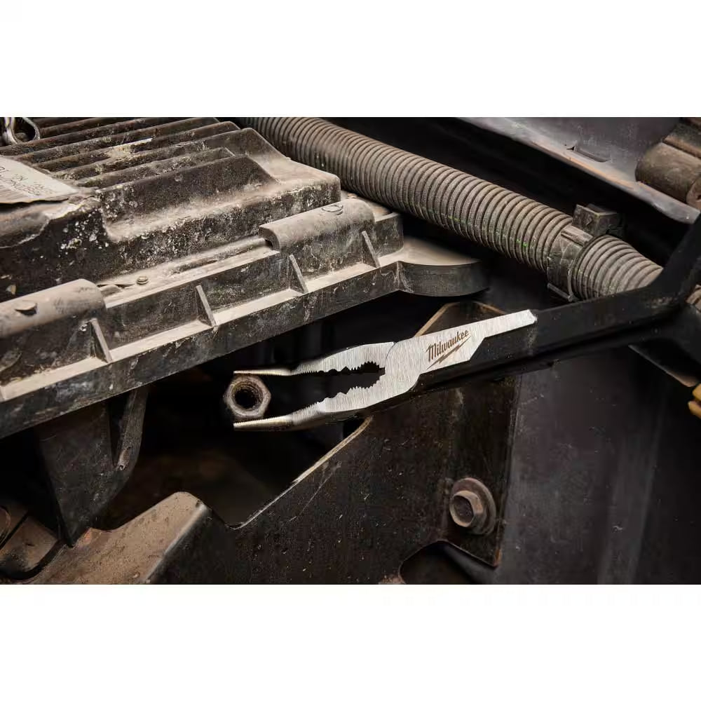 Long Needle Nose Pliers Set with Slip Resistant Grip (2-Piece)