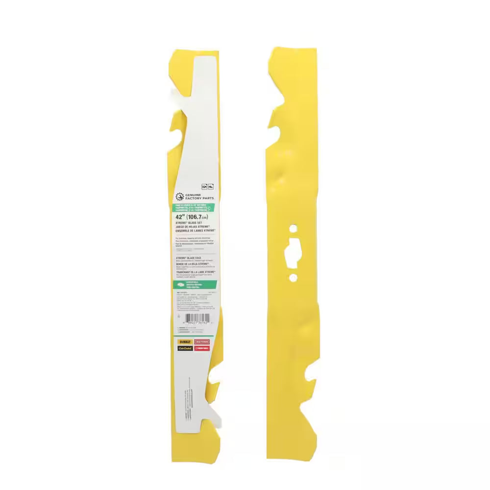 Original Equipment Xtreme 3-In-1 Blade Set for Select 42 In. Mowers with S-Shaped Center OE# 742P05177-X, 742-05177-X