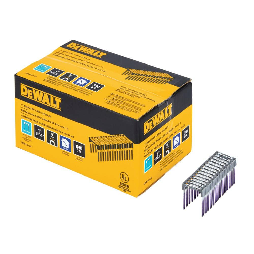 1 In. Insulated Electrical Staples (540 per Box)