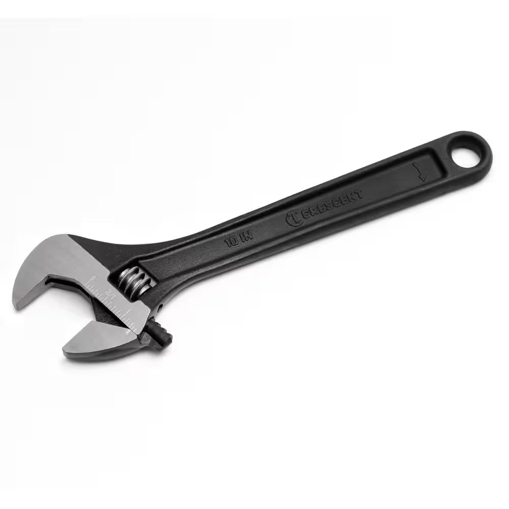 10 In. Black Oxide Adjustable Wrench