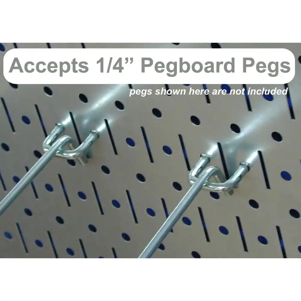 32 In. X 48 In. Metal Pegboard Standard Tool Storage Kit with Black Pegboard and Black Peg Accessories