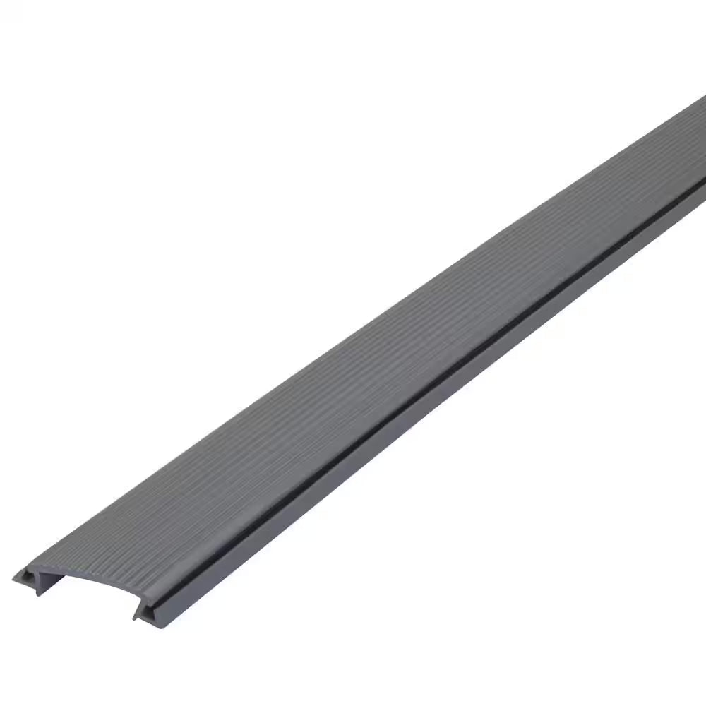 1.5 In. X 36 In. Gray Vinyl Replacement Insert for Heavy Duty Door Weatherstripping Threshold