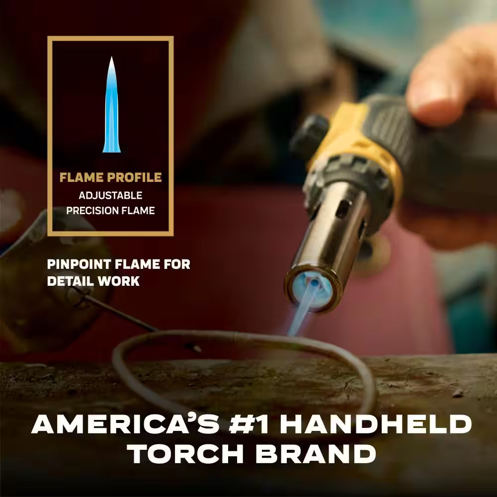 Firepoint Creator Tool Compatible W/Map-Pro Gas and Propane Gas with 41In Flexible Extended Hose and Fuel Cylinder Stand